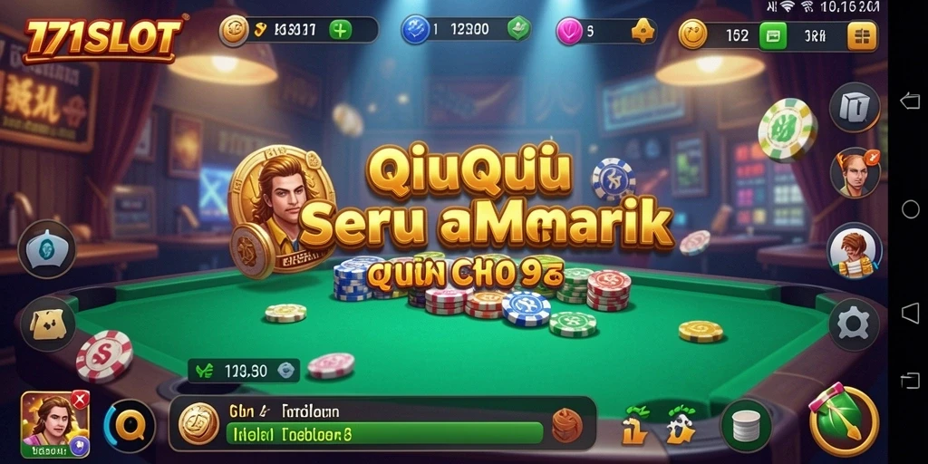 Tampilan gameplay QiuQiu yang menarik dan interaktif.