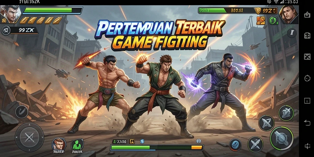 Gameplay Fighting yang intens di 99ZK dengan aksi mendebarkan.