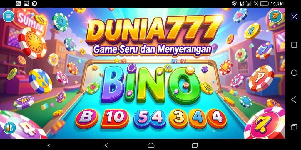 Tampilan gameplay menarik DUNIA777 dengan suasana Bingo yang menyenangkan.