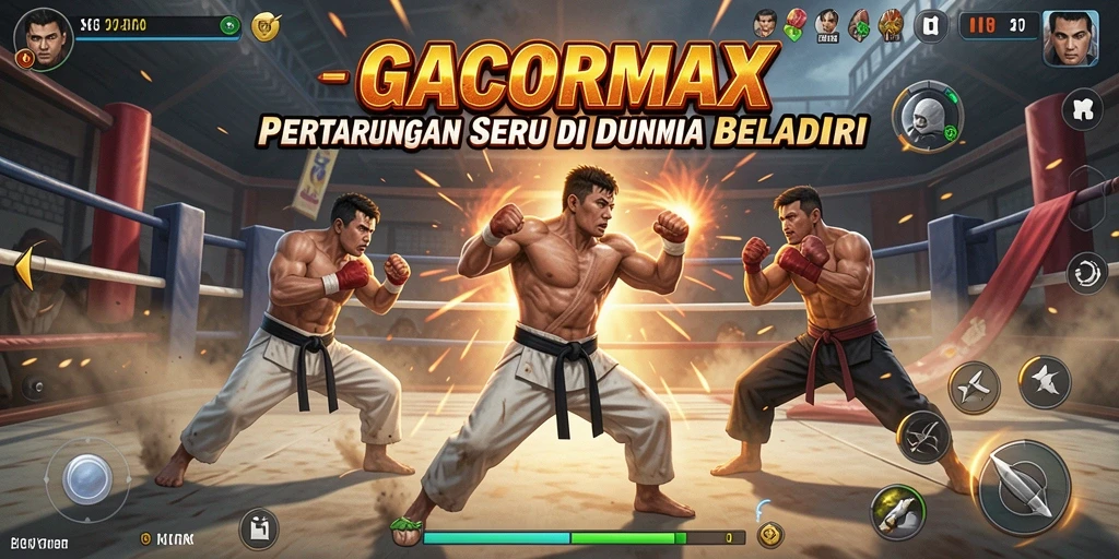 GACORMAX menampilkan pertarungan seru dengan karakter yang beragam.