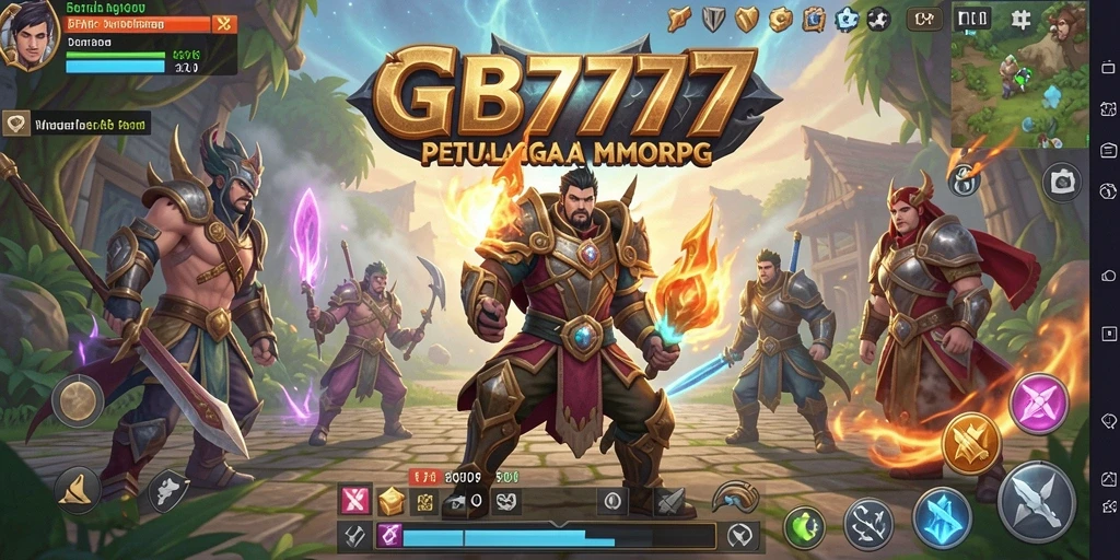 Tampilan gameplay <strong>GB777</strong> yang epik dan penuh aksi.