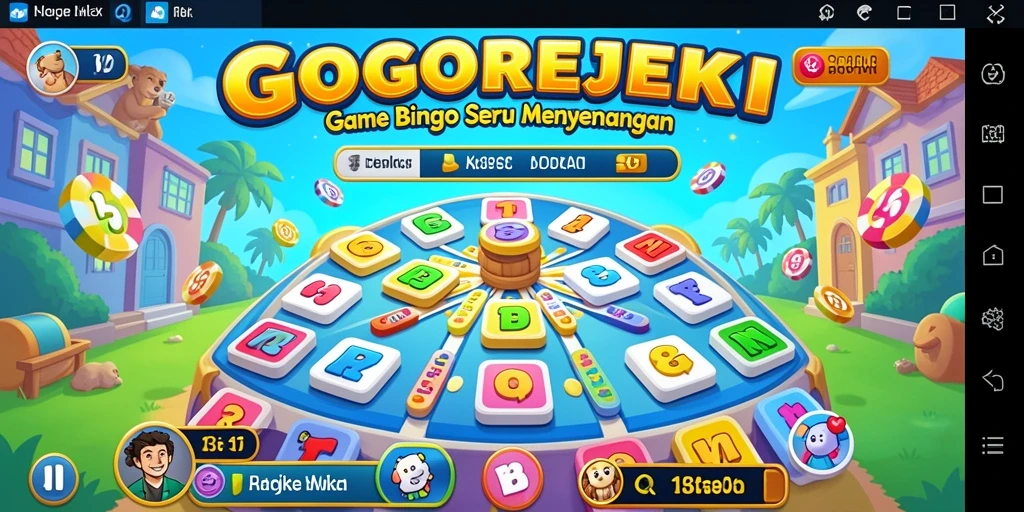 Tampilan gameplay GOGOREJEKI yang seru saat bermain Bingo.
