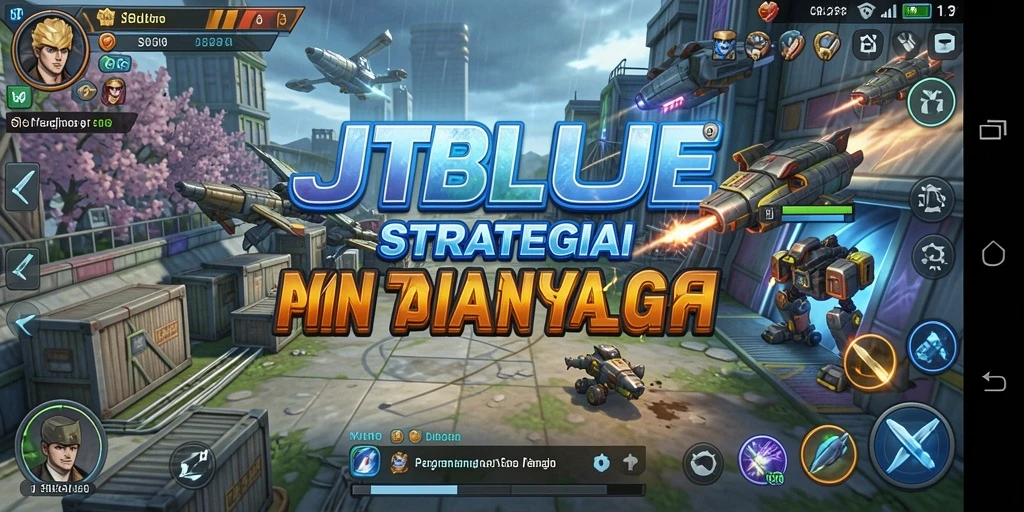 Tampilan gameplay JTBLUE yang menarik dengan strategi yang mendebarkan.