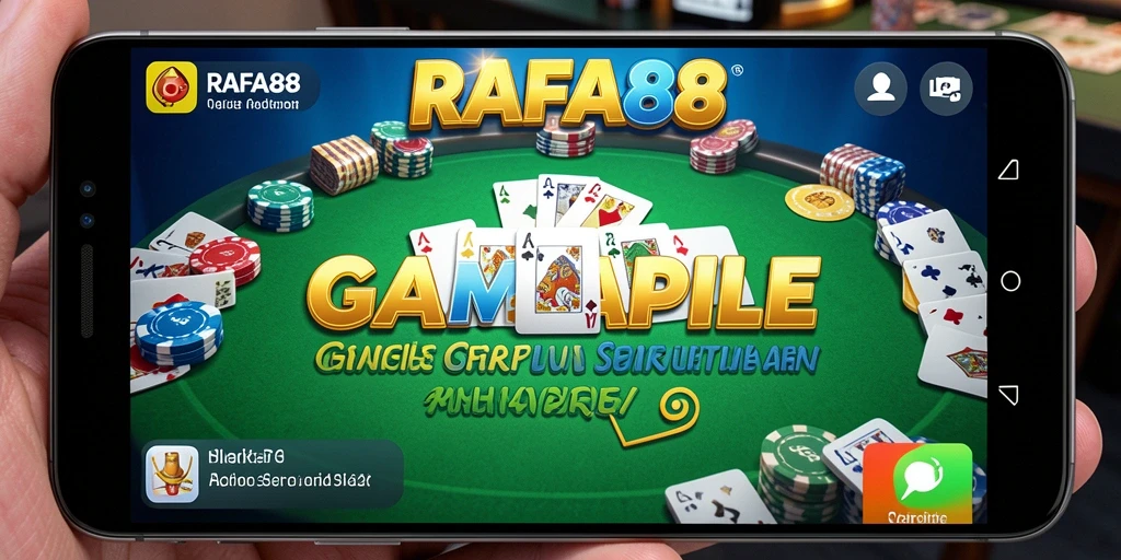 Screenshot utama RAFA88 menampilkan keseruan gameplay Gaple.