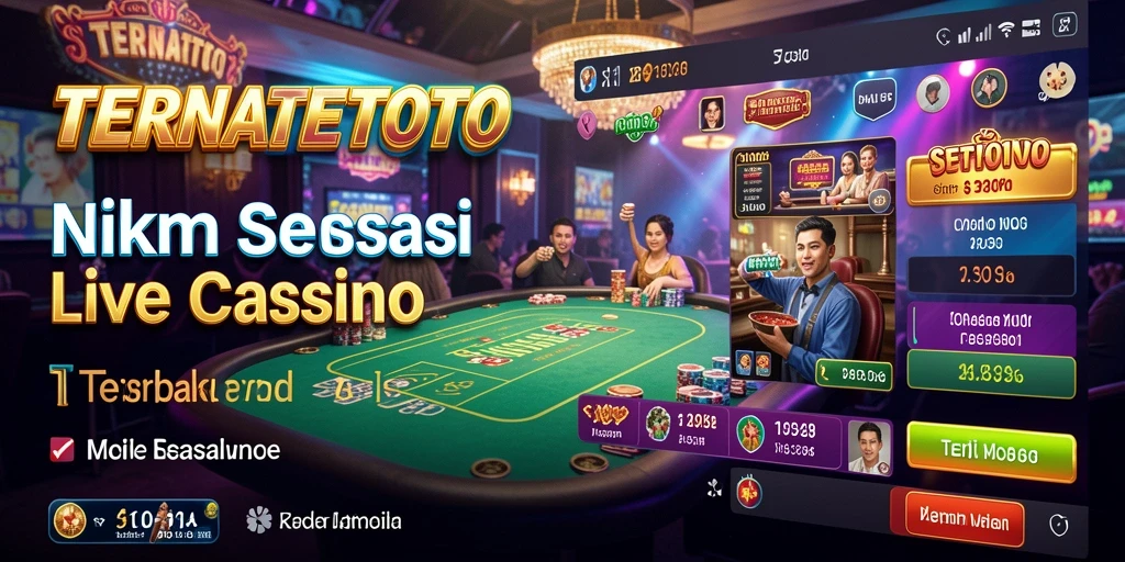 Screenshot TERNATETOTO menampilkan dealer langsung dan gameplay yang menarik.