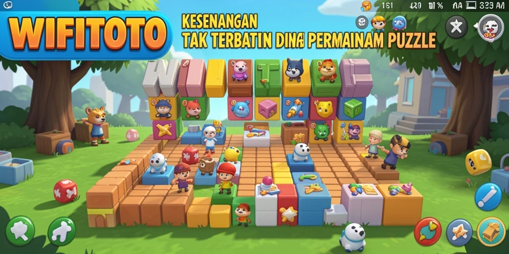 Screenshot gameplay WIFITOTO menampilkan tantangan Puzzle seru.