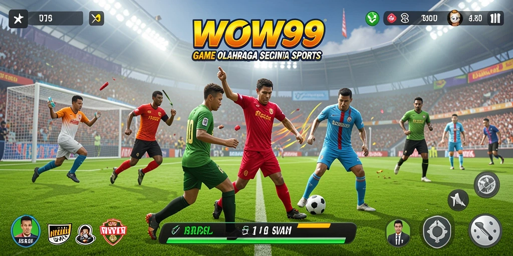 Tampilan gameplay WOW99 yang menegangkan dan penuh aksi olahraga.